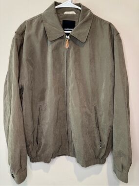 VTG London Fog Golf Jacket Tan Harrington Bomber Mens Medium
